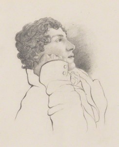 by Charles Armitage Brown, pencil, 1819