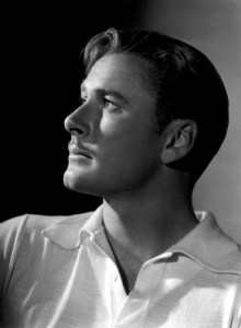 A 1938 George Hurrell portrait of Flynn.