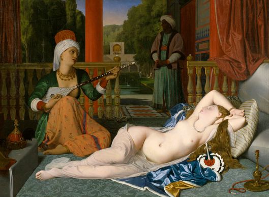 Ingres and Jean-Paul_Flandrin_-_Odalisque_with_Slave_-_Walters_1835