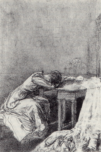 EthelGabain-1923Ileanedmyarmsonatableandmyheaddroppedonthem